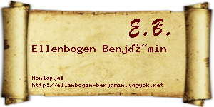 Ellenbogen Benjámin névjegykártya